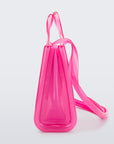 Melissa Medium Jelly Shopper Bag + Telfar - Clear Pink