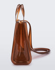 Melissa Medium Jelly Shopper Bag + Telfar - Clear Brown