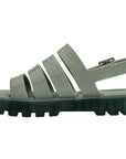 Croco Platform Sandal - Green
