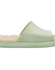 Claquette Fluffy Slide - Verte