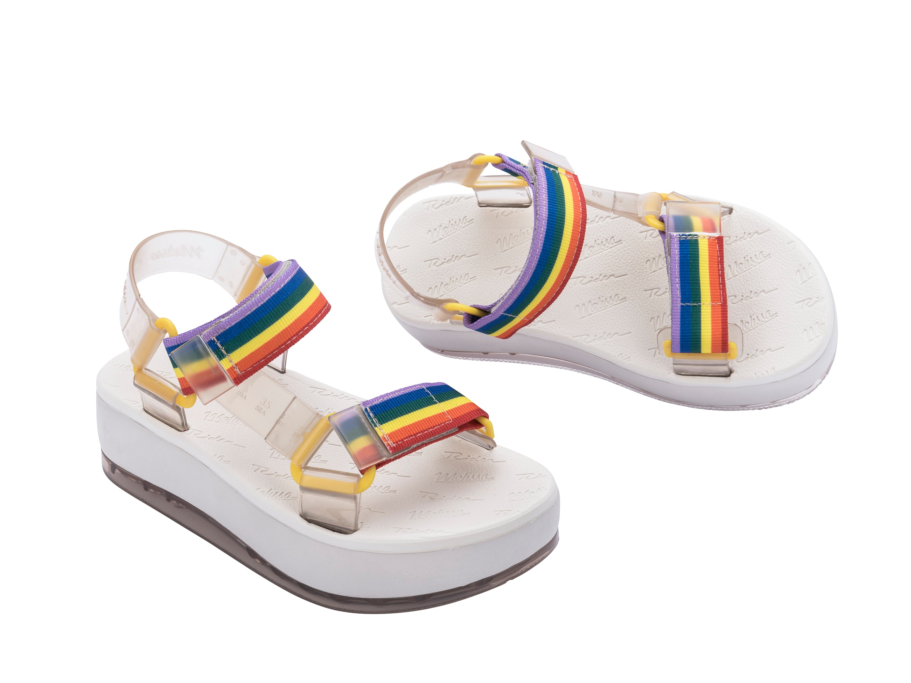 Sandale Papete Platform Rider - Rainbow