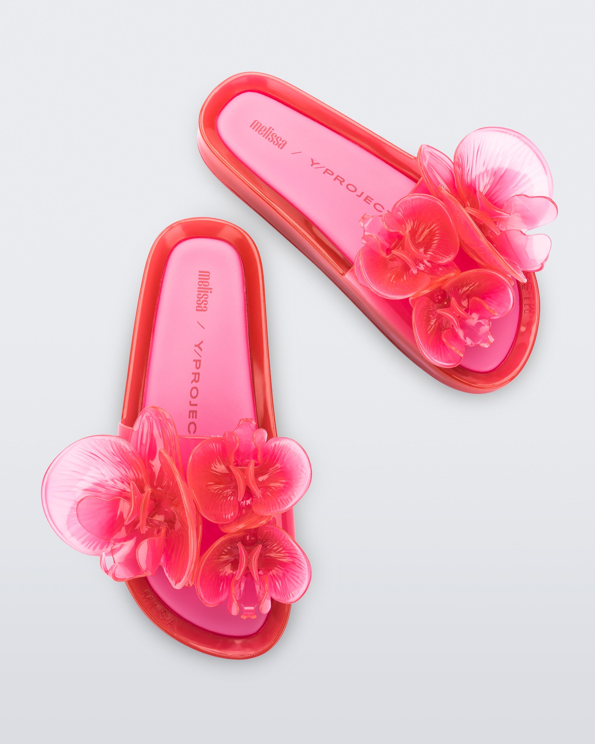 Melissa Beach Slide Flowers x Y Project - Pink