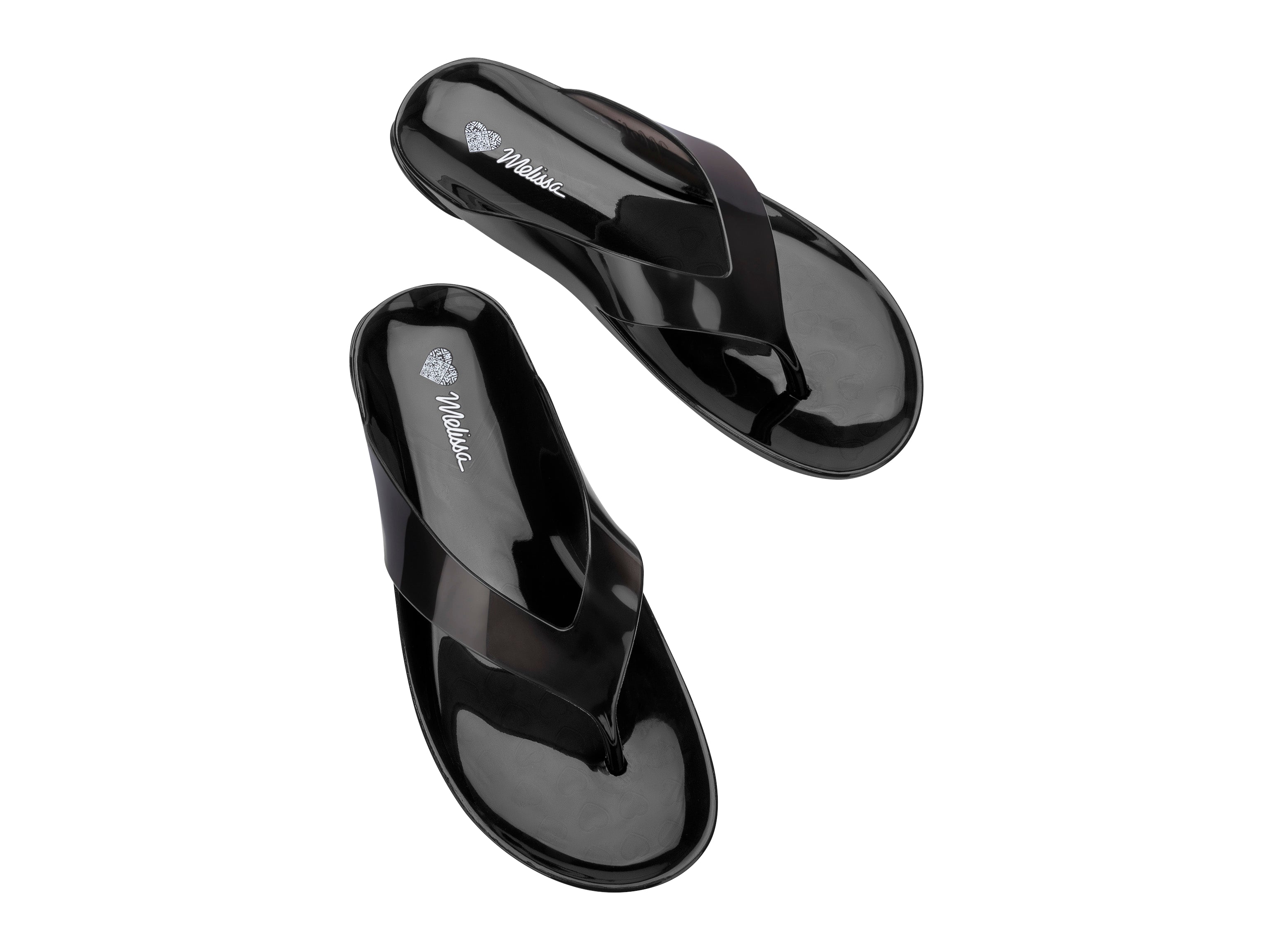 The Real Jelly Flip Flop - Clear Black