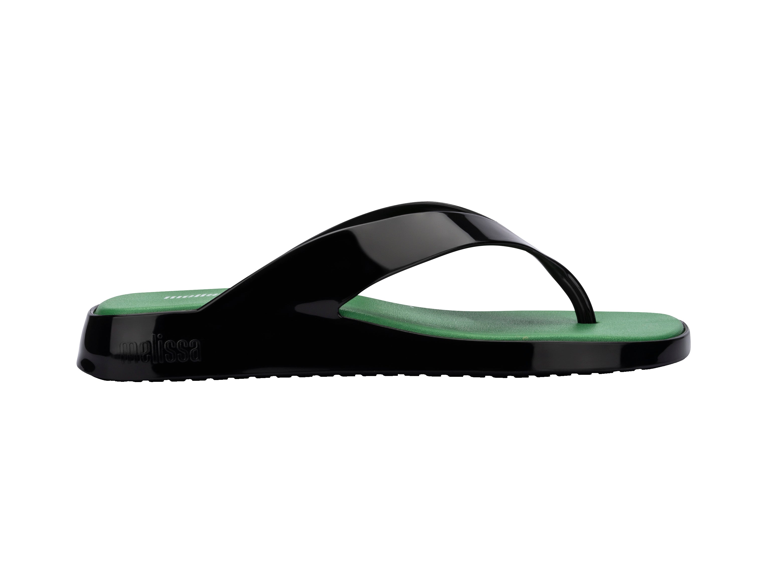 Melissa Brave Flip Flop - Black/Green