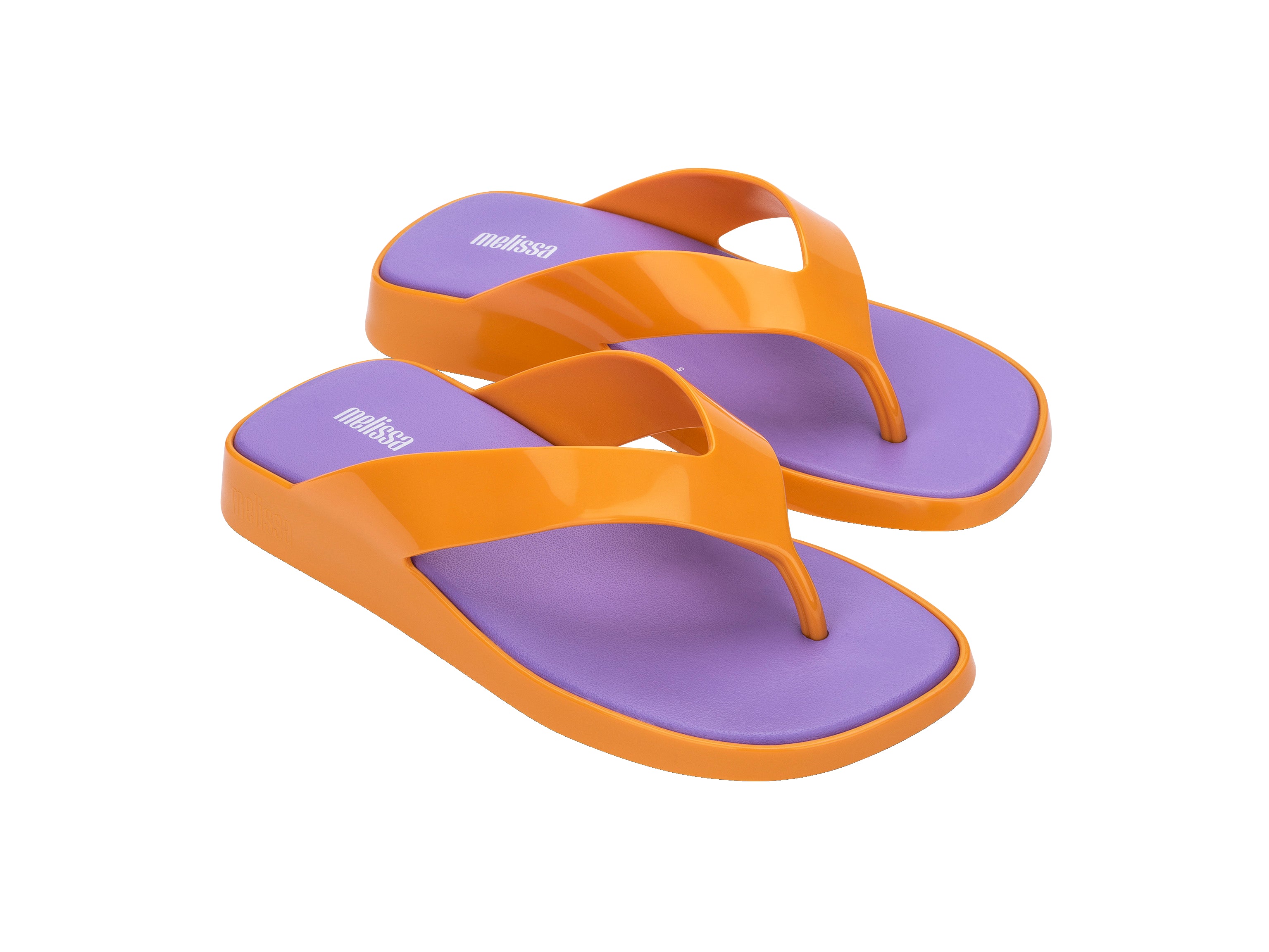 Melissa Brave Flip Flop - Orange/ Lilac