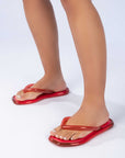 Melissa Airbubble Flip Flop - Red