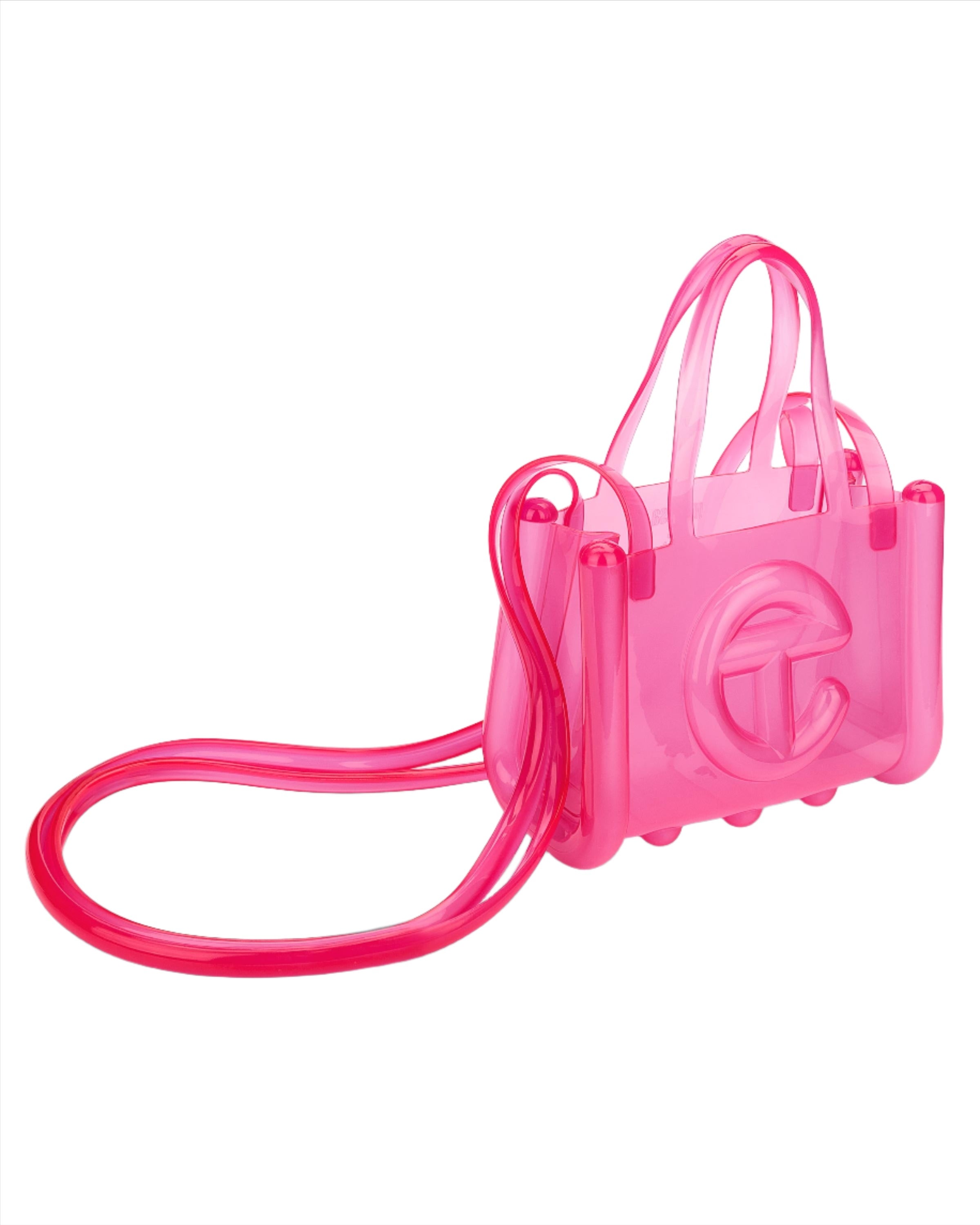 Melissa Small Jelly Shopper Bag + Telfar - Clear Pink