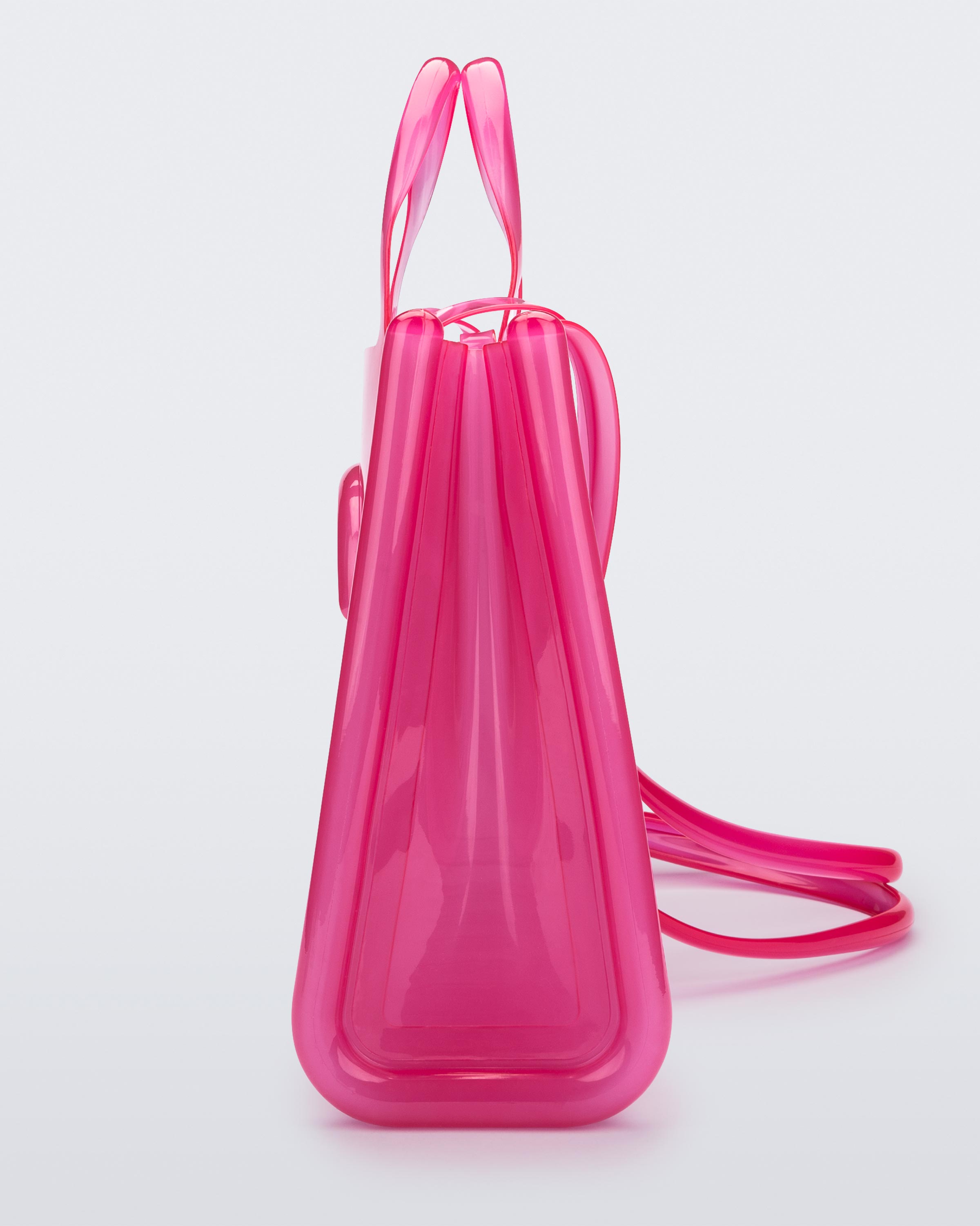 Melissa Large Jelly Shopper Bag + Telfar - Clear Pink