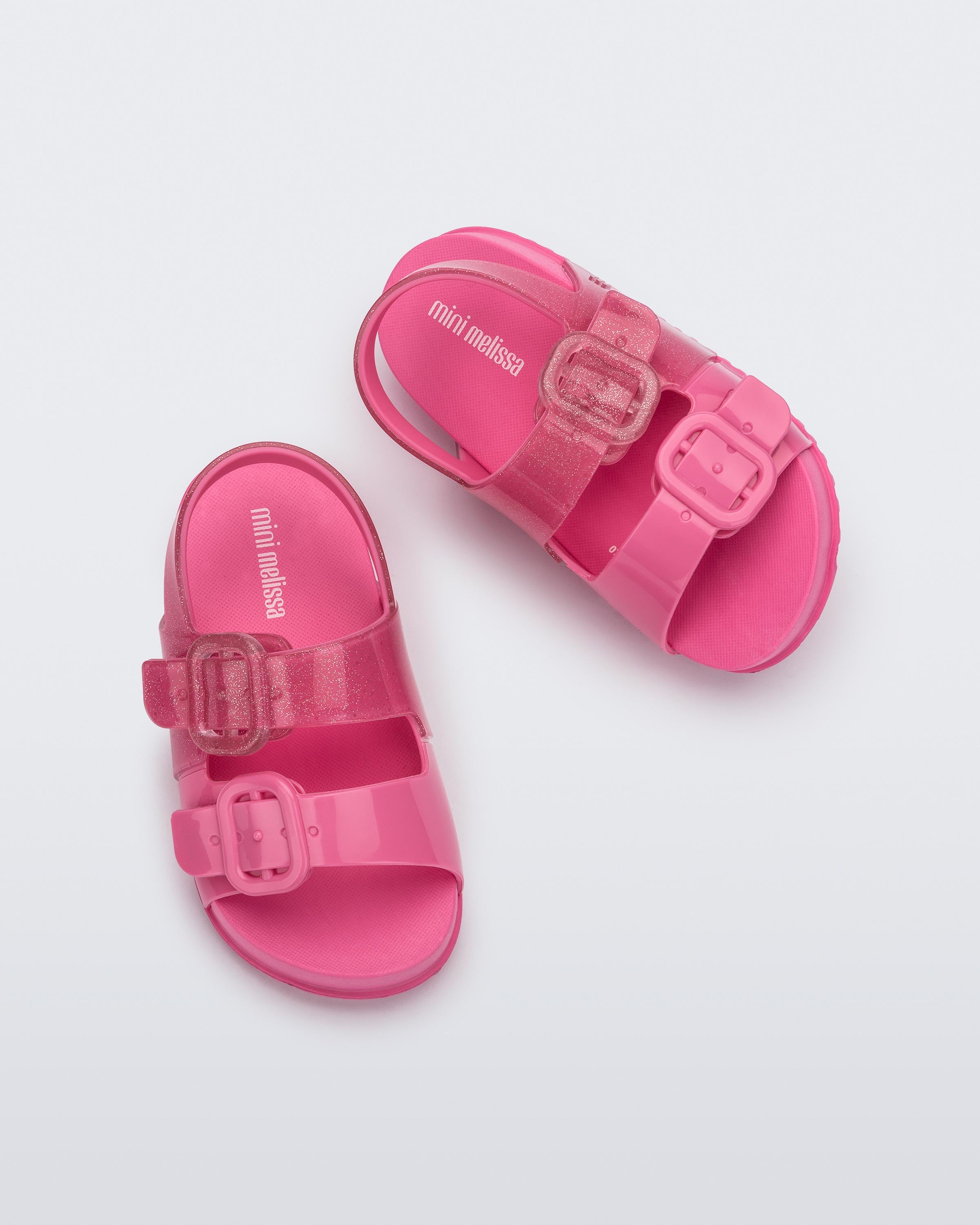 Mini Melissa Cozy Sandal - Pink/Glitter