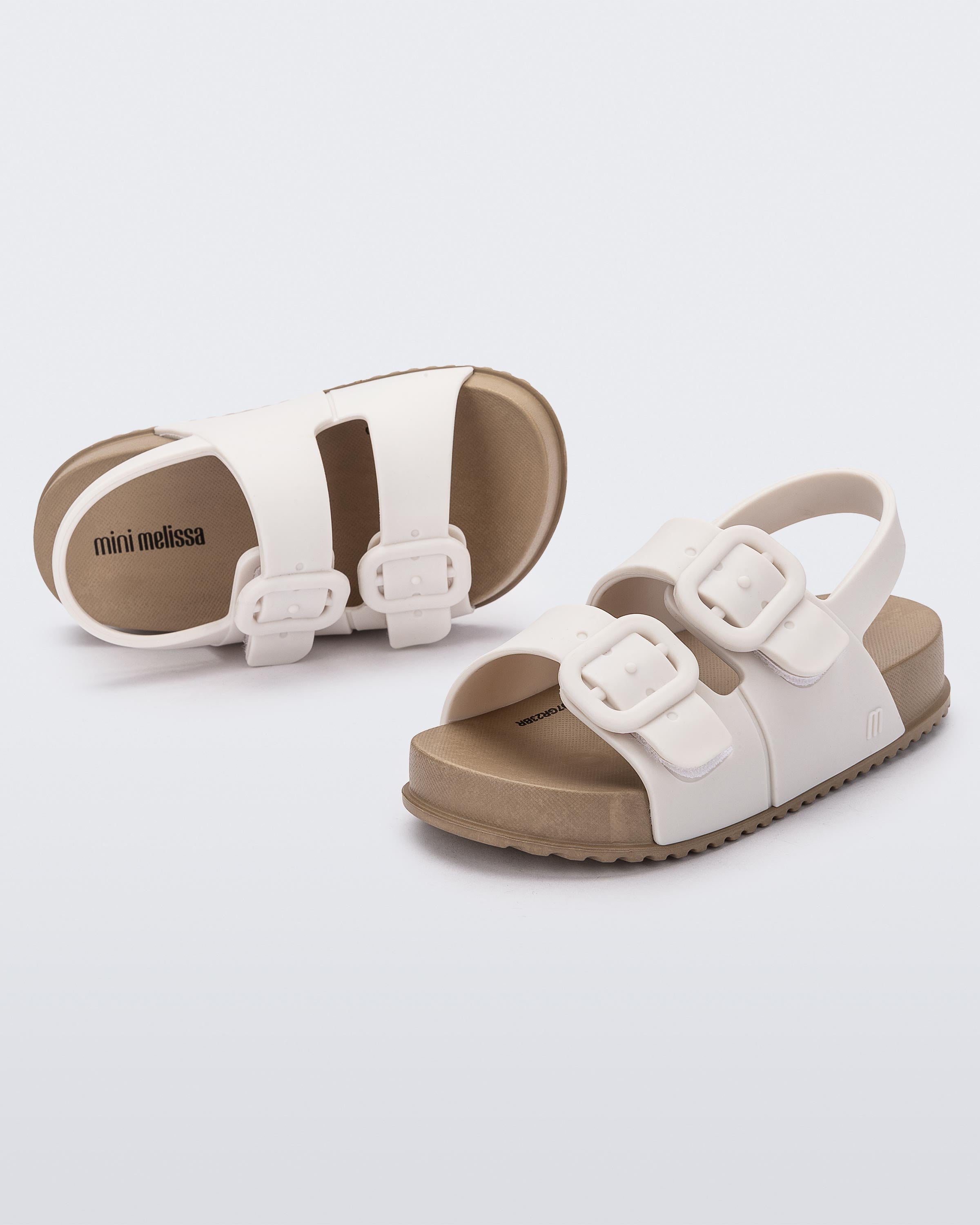 Mini sandalo Melissa Cozy - Marrone/Bianco