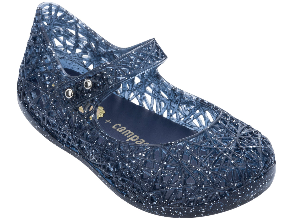 Campana Zigzag V BB Low Shoes - Blue Glitter
