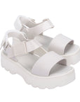 sandale à plateforme blanche